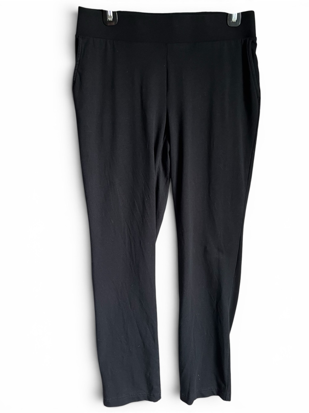 J. Jill Pure Affinity French Terry Slim Leg Pants Size Small Black Pull On